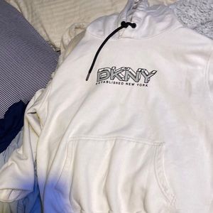 A hoodie white and black